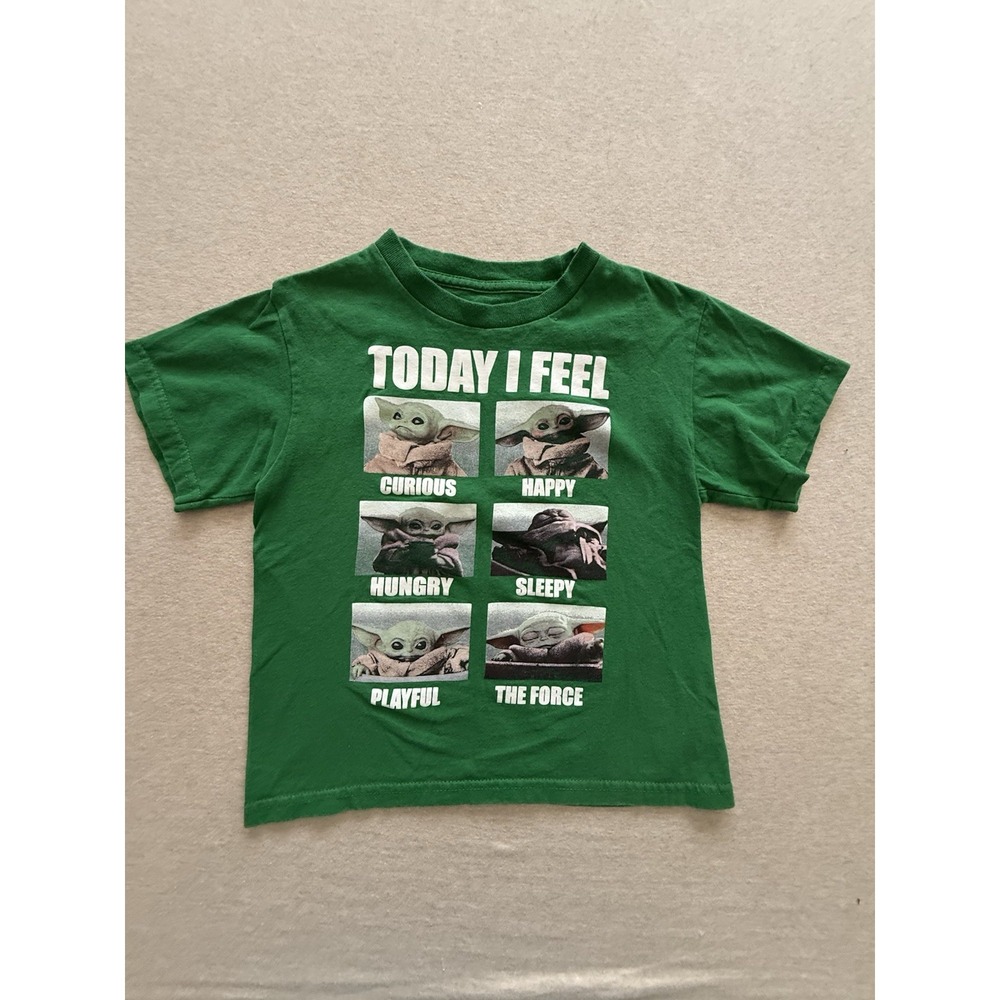 Star Wars Green Kid Tshirt Size 5year Old